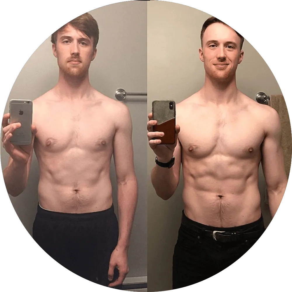 Client results before and after TTP Fitness training