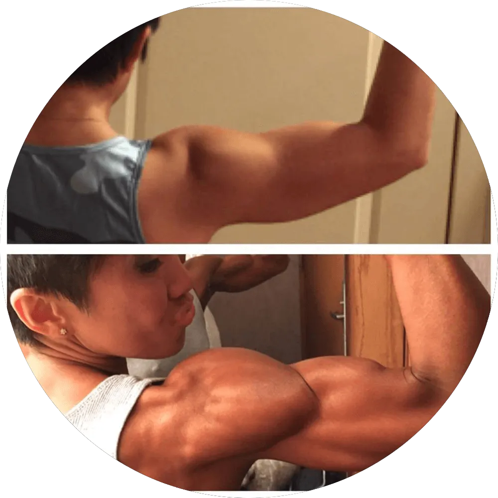 Before-After-9 - From weak arms to toned, strong biceps